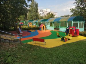 Резиновое покрытие для детских площадок Резиновое покрытие для детских площадок Мастерфайбр