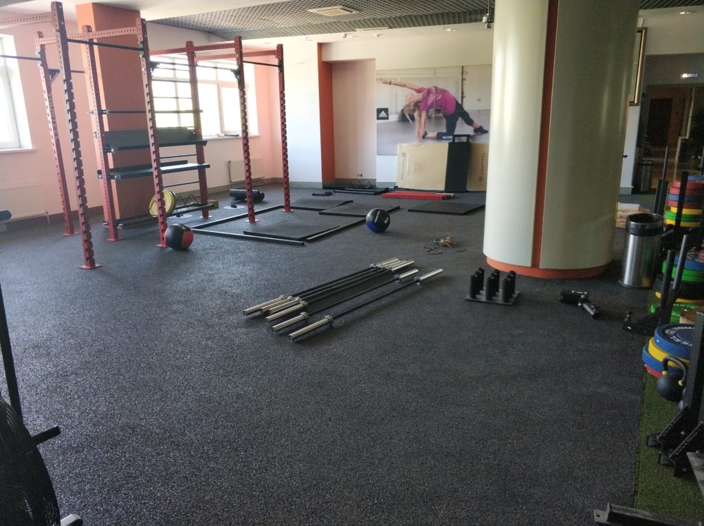 Резиновое покрытие МастерСпорт для спортзала ул. Дмитрия Ульянова